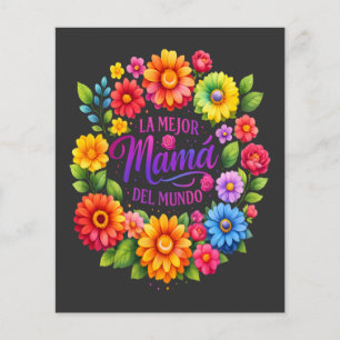 Mothers Day La Mejor Mama Del Mundo Flyer