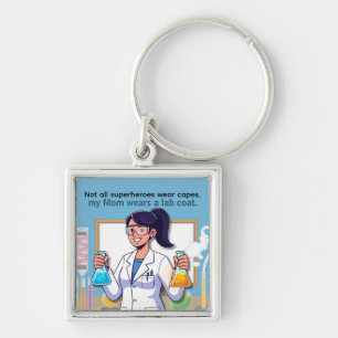 Mother's Day Lab Worker Mum Key Ring