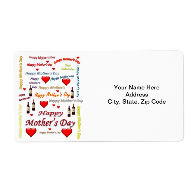 Mother's Day Labels (Front)