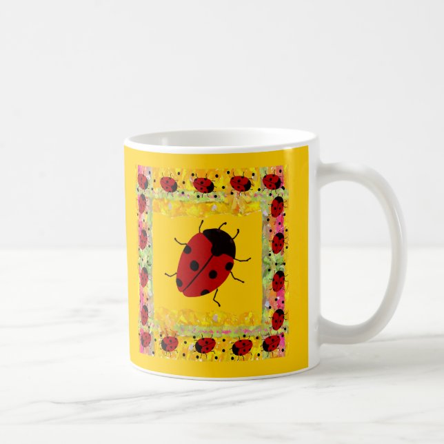 Mother's Day Ladybug Coffee Mug (Right)