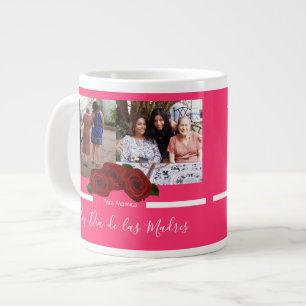 Mothers Day Latinos   Red Roses Photo  Large Coffee Mug