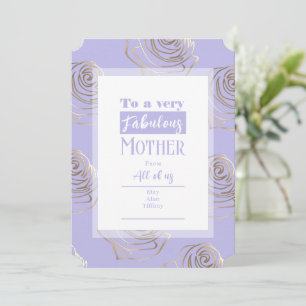 Mothers Day Lavender Card