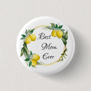 Mother's Day Lemon Wreath Button