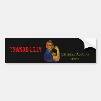 MOTHER'S DAY LILLY LEDBETTER BUMPER STICKER