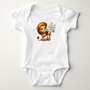 Mother's Day Lion Baby Bodysuit