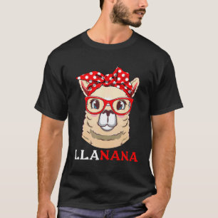 Mothers day llanana Llama leopard headband costum T-Shirt