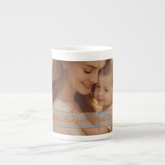 Mother's Day Love – A Moment of Pure Joy Bone China Mug (Front)