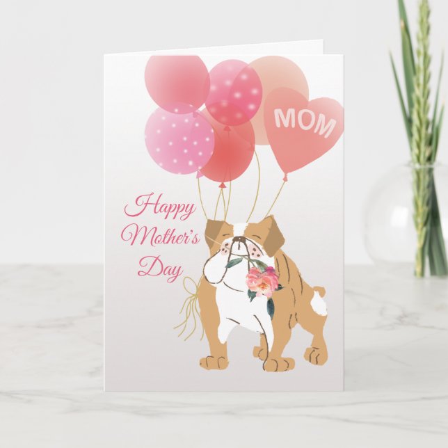 Mother's Day Love from Your Sweet Bulldog Dog Card (Front)