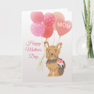 Mother's Day Love from Your Sweet Yorkie Dog Card