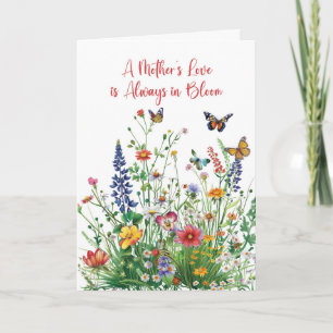 Mothers Day Love In Bloom Wildflowers Card