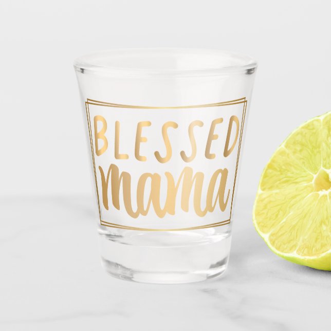 Mothers Day Love Mum Shot Glass (Front)