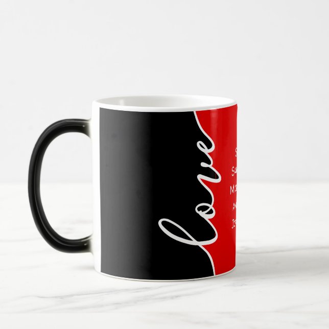 Mother's Day Love Personalised Names Mug (Left)