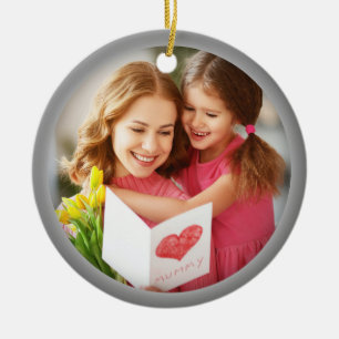 Mother's Day Love Photo For Mum Ceramic Ornament