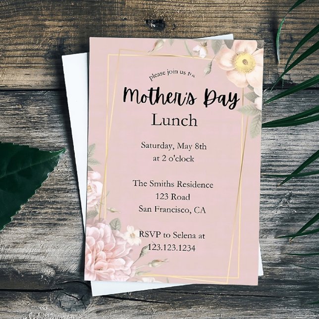 Mother's Day Lunch Invitation (Creator Uploaded)