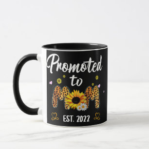Mothers Day Mama For Women Girl Leopard Sunflower Mug