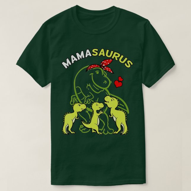 Mother's Day Mamasaurus Tyrannosaurus Rex Mama 3 K T-Shirt (Design Front)