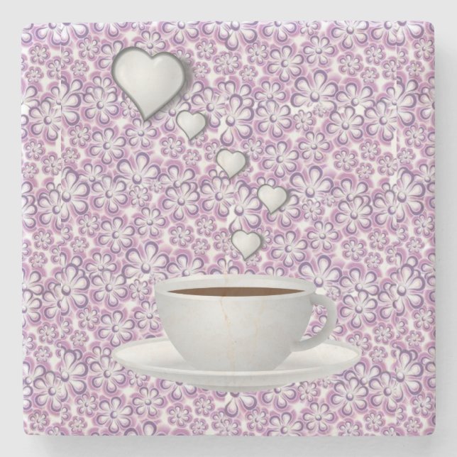 Mother's Day Marble Stone Coaster (Front)