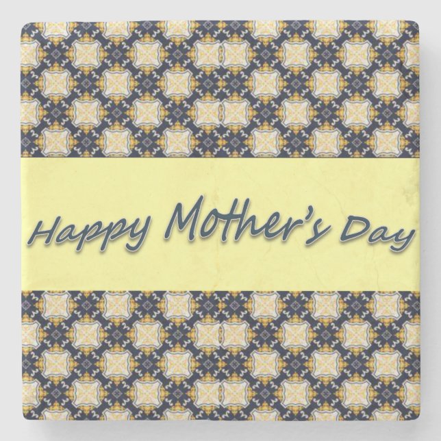 Mother's Day Marble Stone Coaster (Front)