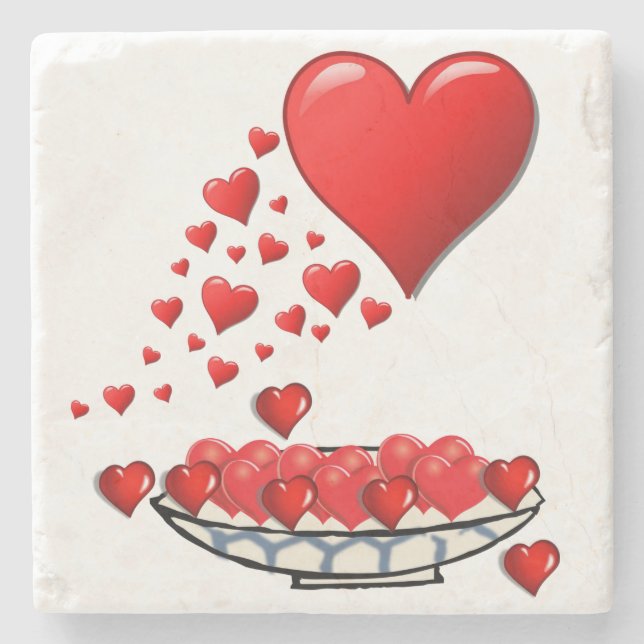 Mother's Day Marble Stone Coaster (Front)