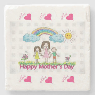 Mother's Day Marble Stone Coaster