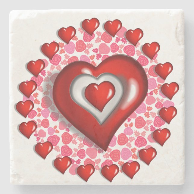 Mother's Day Marble Stone Coaster (Front)