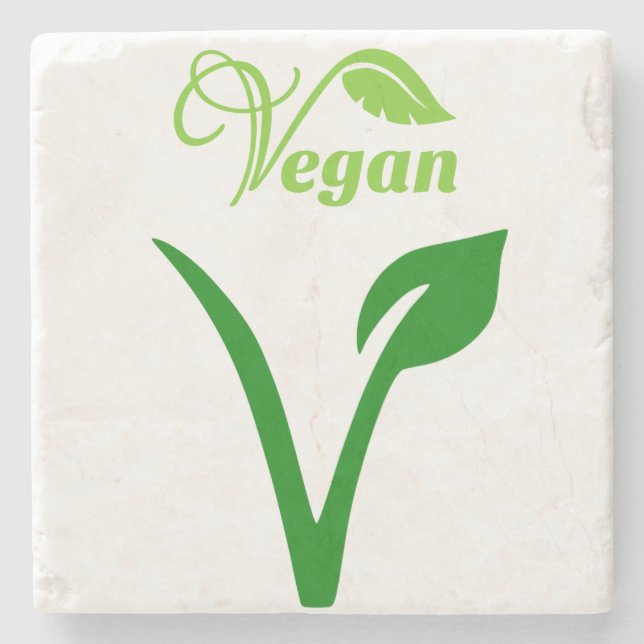 Mother's Day Marble Stone Coaster Vegan (Front)