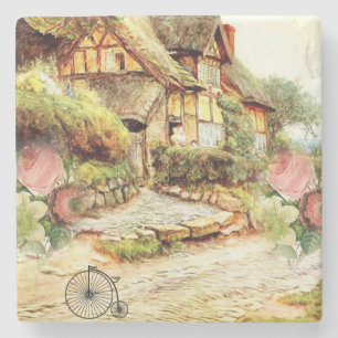 Mother's Day Marble Stone Coaster Victorian