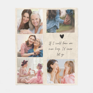 Mother's Day Memorial Mum Photo Blanket Custom 