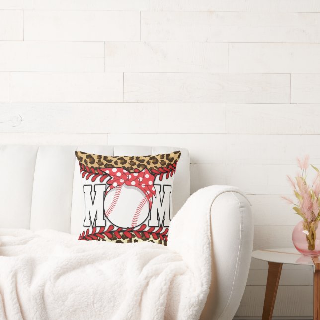Mother's Day Messy Hair Baseball  Cushion (Couch)