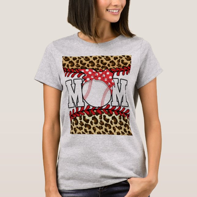 Mother's Day Messy Hair Baseball  T-Shirt (Front)