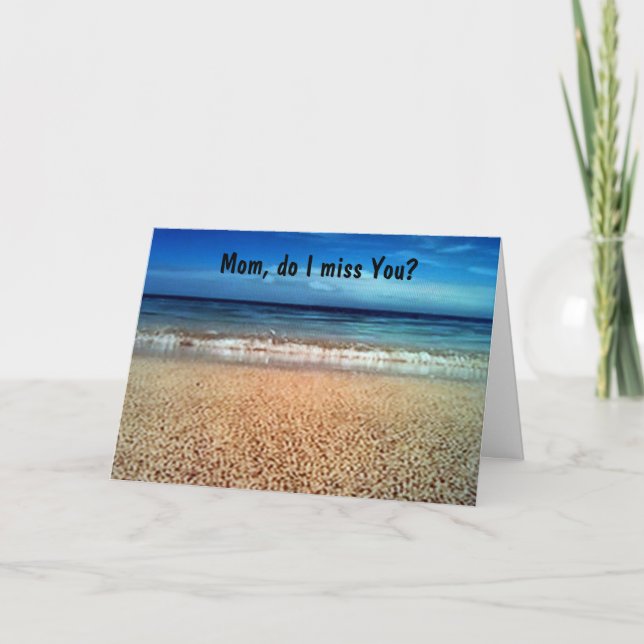 MOTHER'S DAY MISSING YOU MOM CARD (Front)