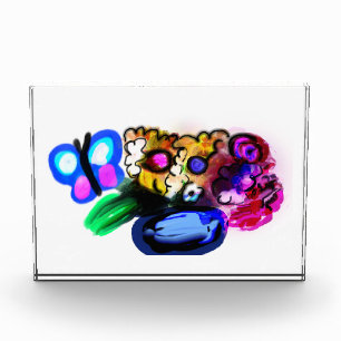 Mother's day misty flower photo block