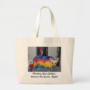 Mother's Day Modelling Clothes Large Tote Bag