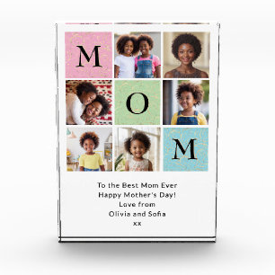 Mother's Day MOM Keepsake Custom Photo Block