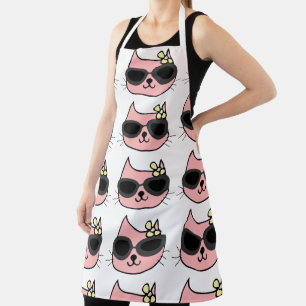 MOTHER'S DAY MOM PINK KITTY CAT APRONS