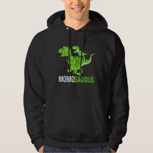 Mother's Day Momosaurus T rex Dinosaur Funny Momo Hoodie