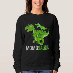 Mother's Day Momosaurus T rex Dinosaur Funny Momo Sweatshirt