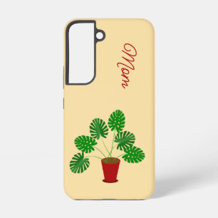 Mothers Day Monstera Plant Custom Samsung Galaxy Case