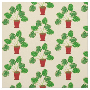 Mothers Day Monstera Plant Fabric