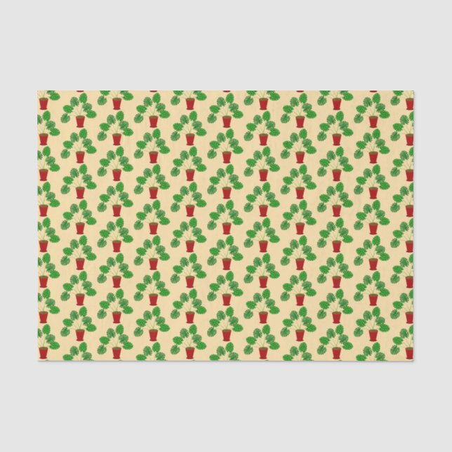 Mothers Day Monstera Plant Patterned Tissue Paper (Front)