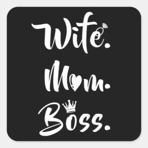 Mother's Day Mother Mothers Mum Mummy Funny Gift Square Sticker