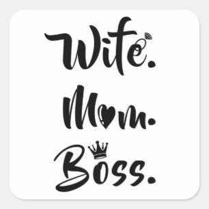 Mother's Day Mother Mothers Mum Mummy Funny Gift Square Sticker