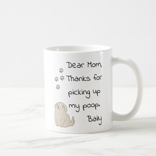 Mother's Day Mum From Dog Gift Coffee Mug (Right)