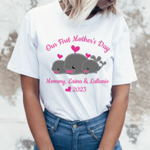 Mother's Day, Mum of Twin Girls Personalised Shirt