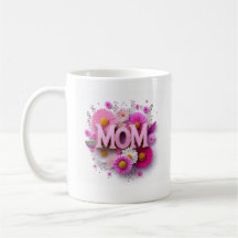 Mother's Day Mum Pink Floral Mug