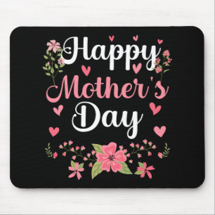 Mother's Day Mummy Cute Floral Women For Mum Grand Mouse Pad