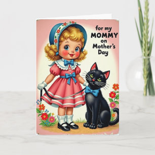 Mothers Day Mummy Sweet Girl Card