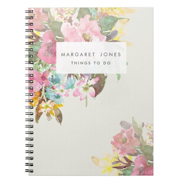 Mothers Day Mum's Personalised Journal Notebook (Front)