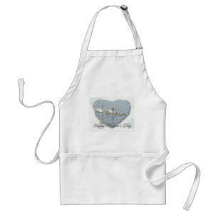 Mother's Day Mute Swan Famly Standard Apron