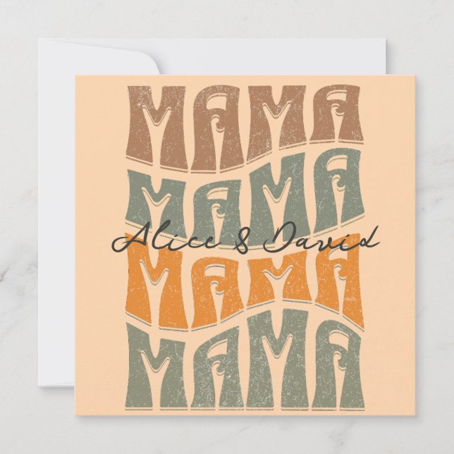 Mother's Day Natural Colour Mama Kids Name (Front)